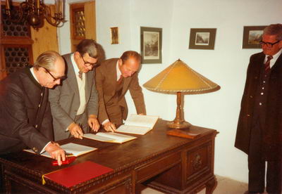 Unterzeichnung des Gründungsaktes der ARX 1978